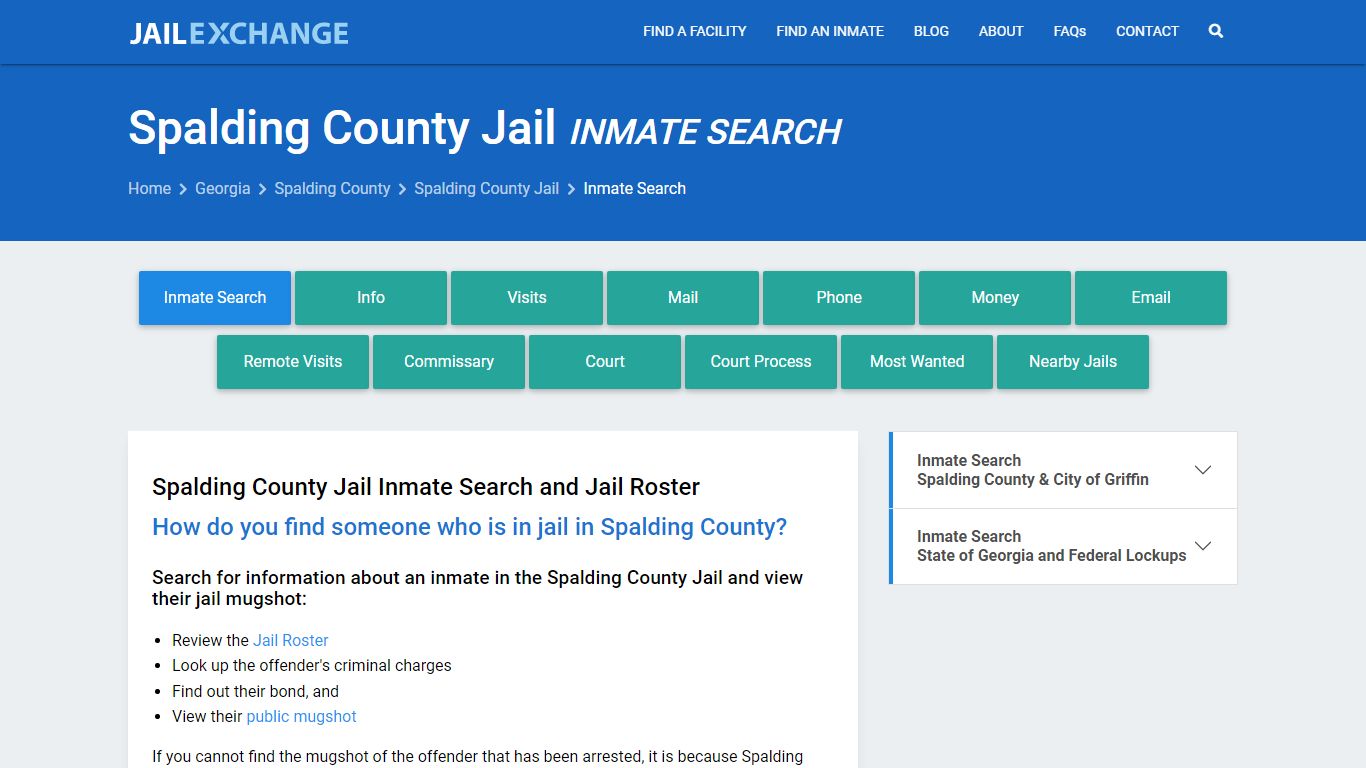 Inmate Search: Roster & Mugshots - Spalding County Jail, GA
